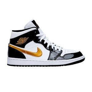 Air Jordan 1 Mid | SE | ‘Black Gold’ | Patent | 2019